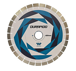 Отрезной алмазный круг Durapido для гранита/кварцита D400 мм с бесшумным корпусом