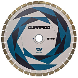 Отрезной алмазный круг Durapido для гранита/кварцита D500 мм с бесшумным корпусом